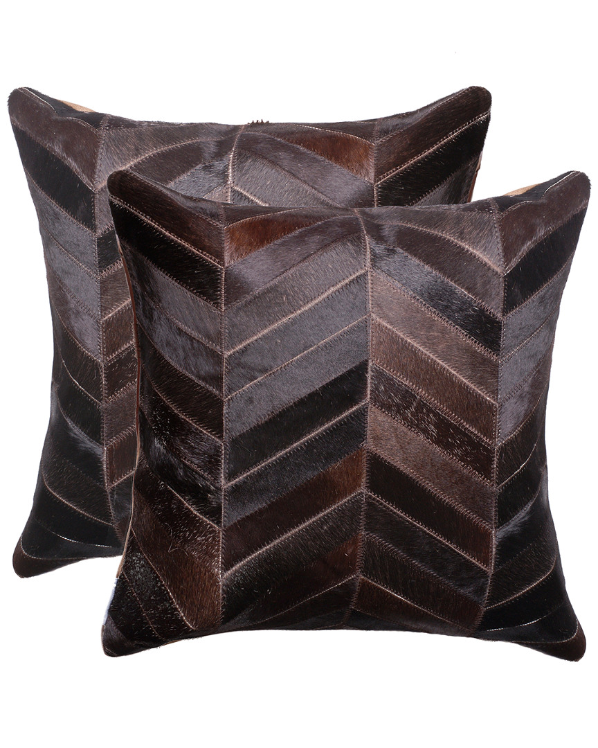 Shop Lifestyle Brands Set Of 2 Torino Chevron Pillows