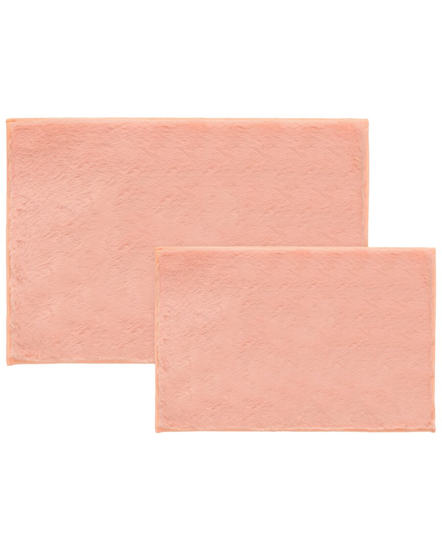 Bibb Home 2pc Plush Bath Mat Set