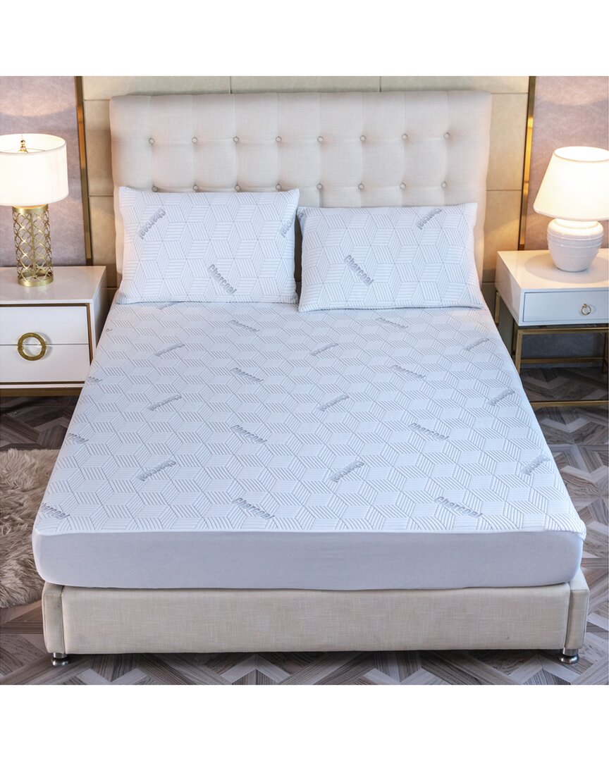 Bibb Home Charcoal Infused Waterproof Mattress Protector