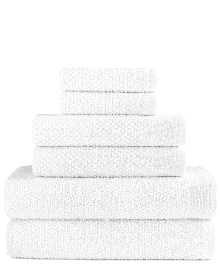 Dan River 6pc Popcorn Cotton Bath Towel Set