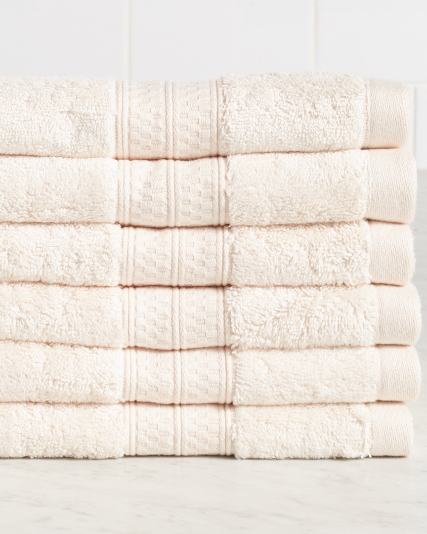 Superior Rayon From Bamboo Blend Solid 6pc Hand Towel Set