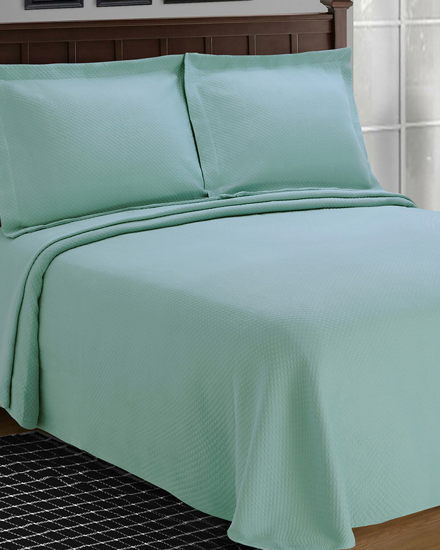 Superior Jacquard Matelasse Diamond Solitaire 3pc Bedspread Set