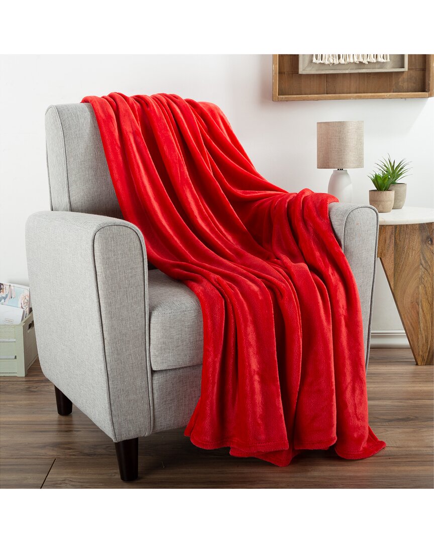 Lavish Home Fleece Throw Blanket