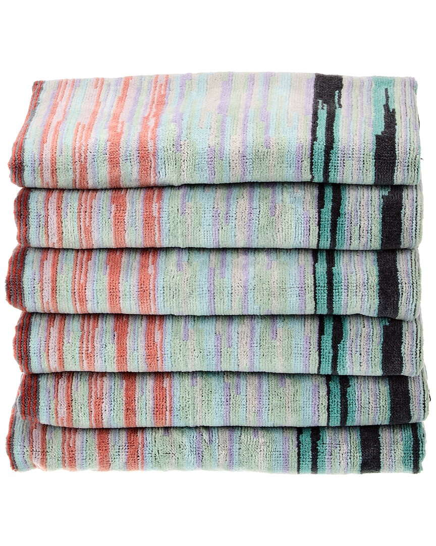 Missoni Pr Minuetto Hand Towel Set Of 6