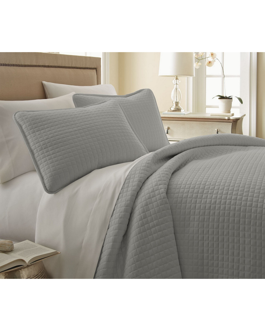 South Shore Linens Southshore Linens Vilano Springs Quilt Set In Gray