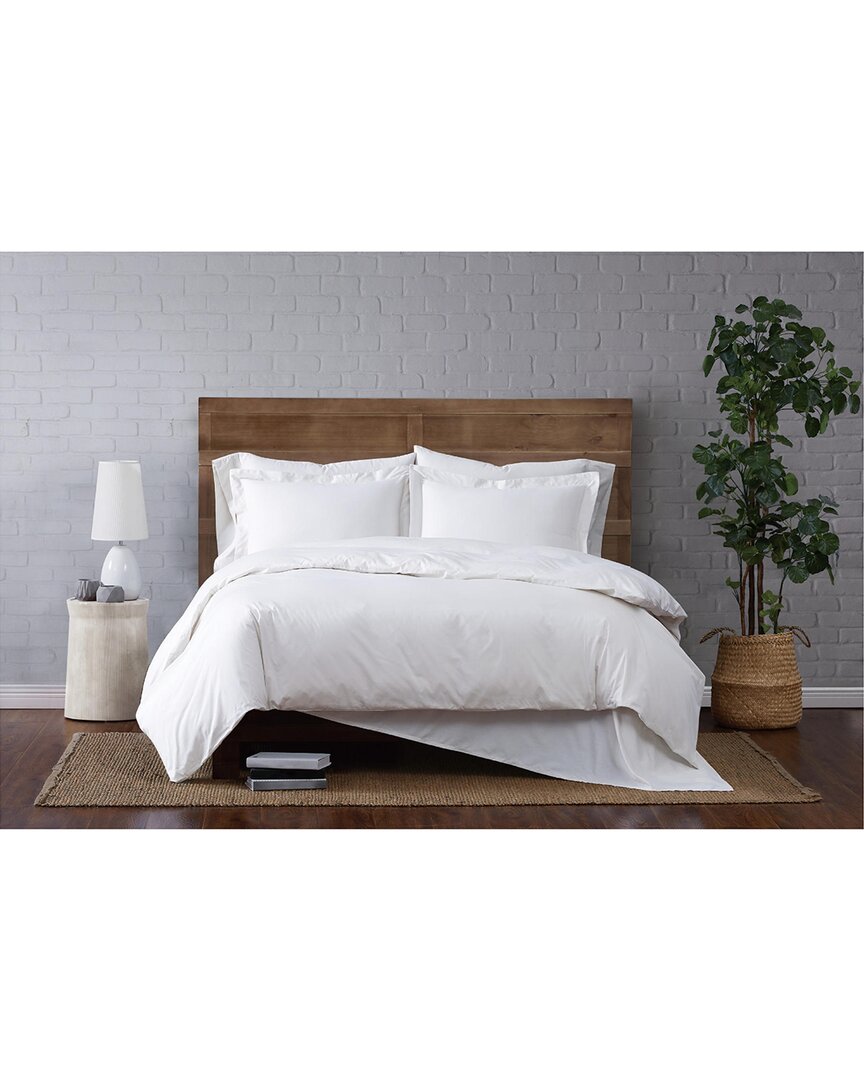 Shop Cannon Solid Percale Duvet Set In White