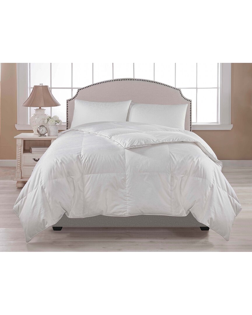 Wesley Mancini Collection Down Blend Jacquard Comforter In White