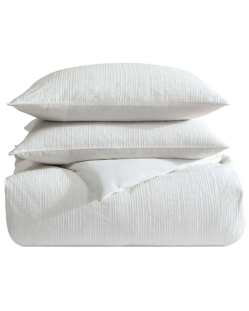 VERA WANG VERA WANG BARK TEXTURE JACQUARD COMFORTER SET