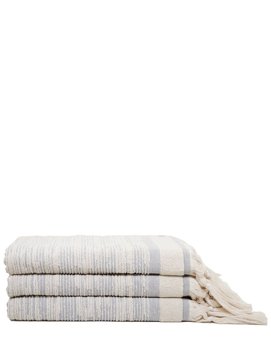 Ivy Collection Maine Traditional Bath Towels In Ecru