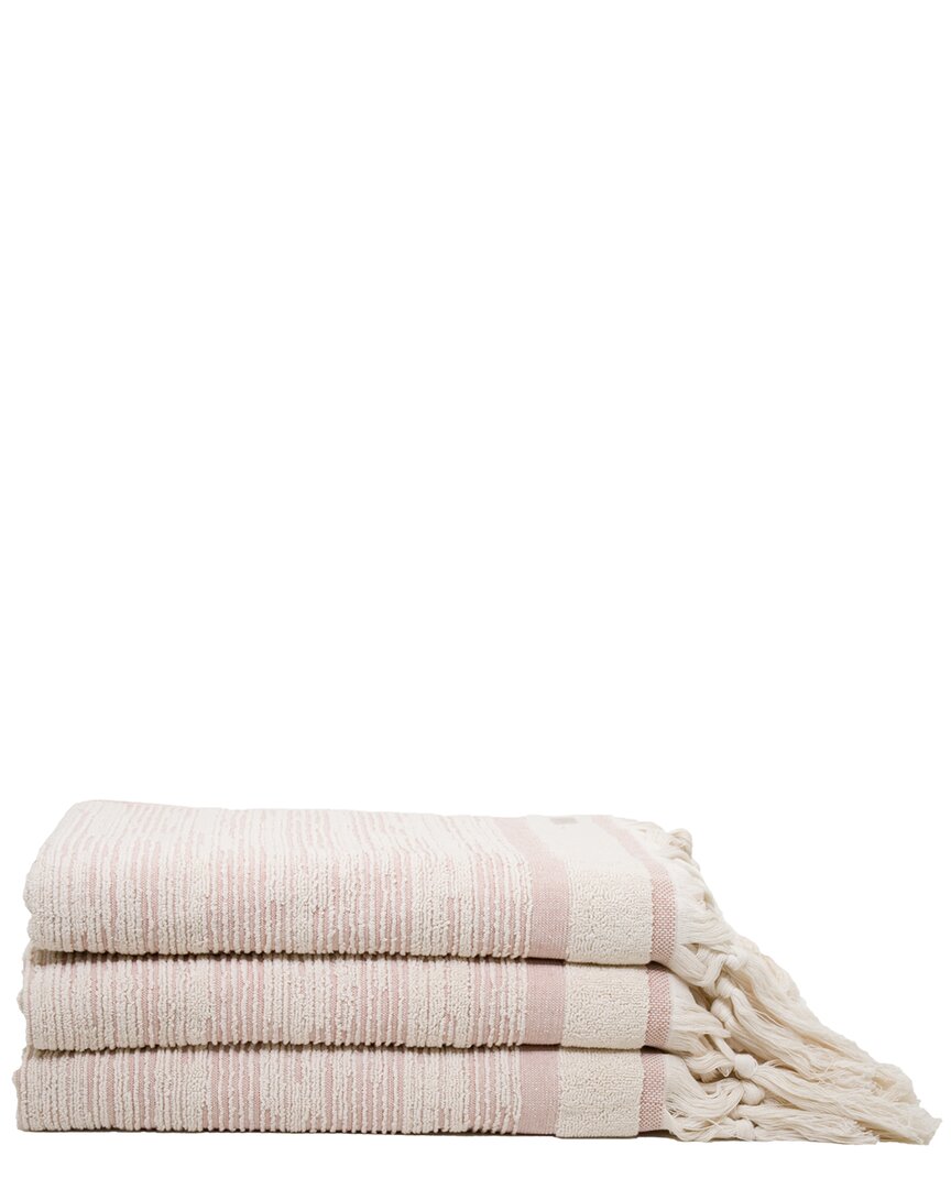 Ivy Collection Maine Traditional Bath Towels In Ecru