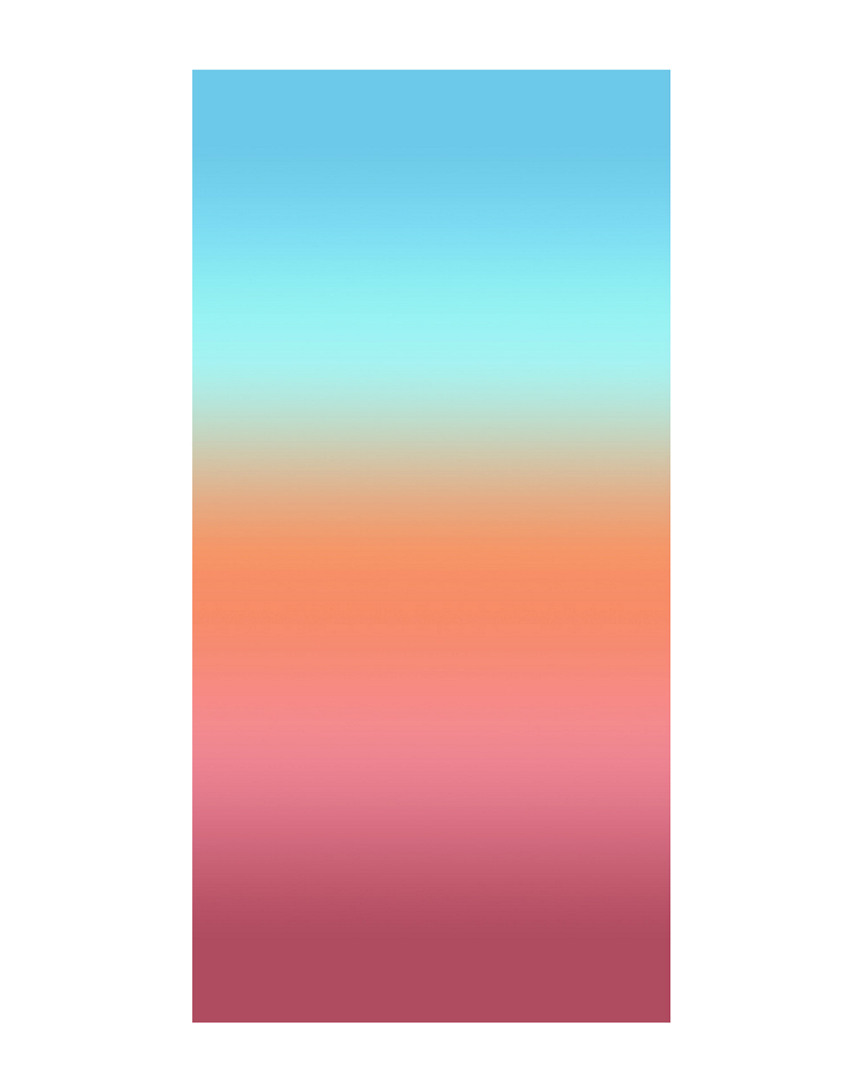 Image of Dohler Set of  Pastel Gradient Stripes Beach Towels