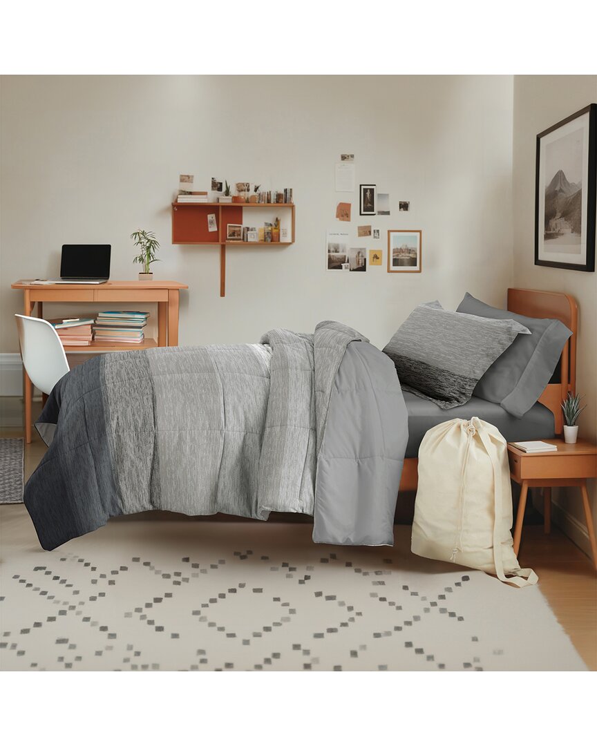 Home Collection Campus Ready Dorm Bedding Bundle In Gray