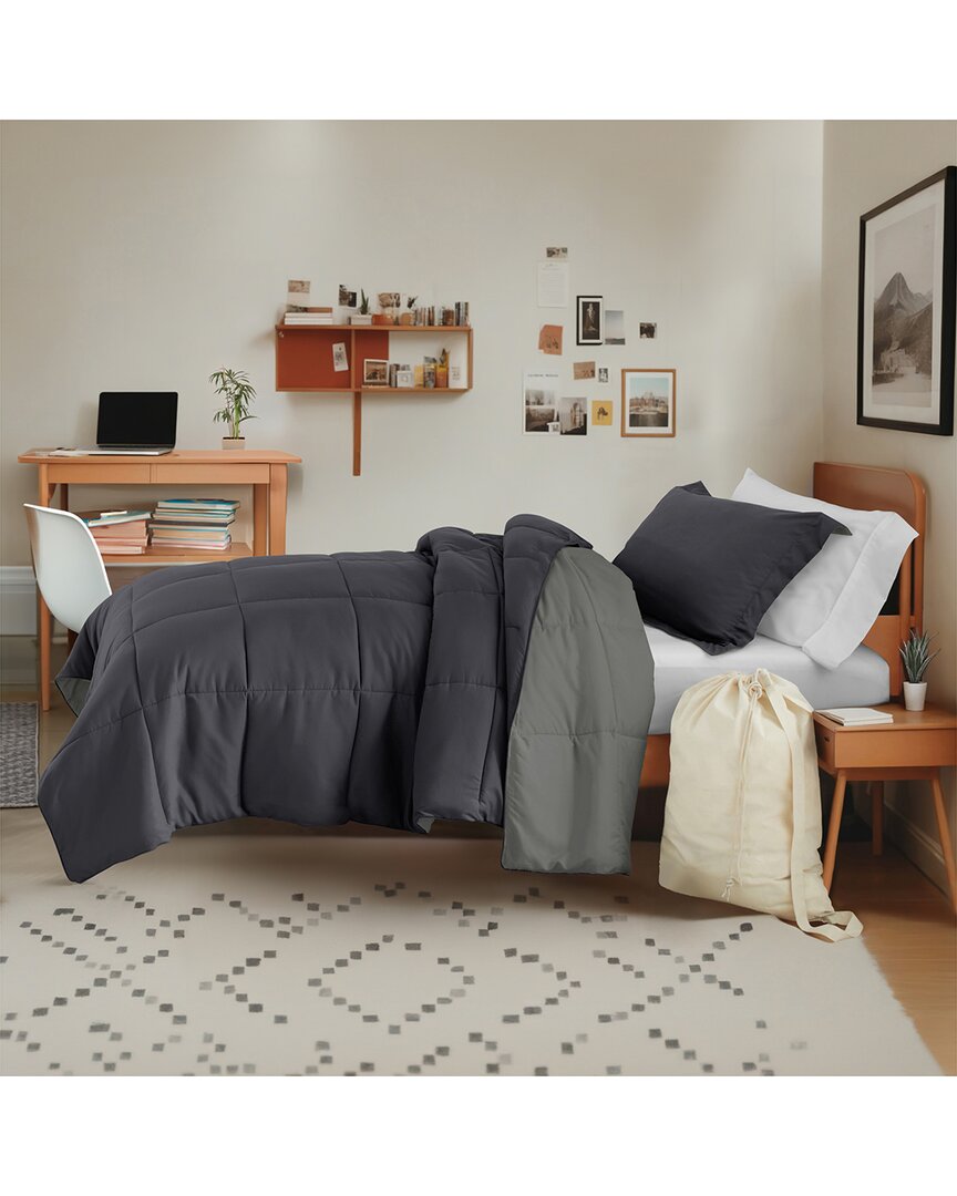 Home Collection Ultimate College Essentials Bedding Bundle In Black