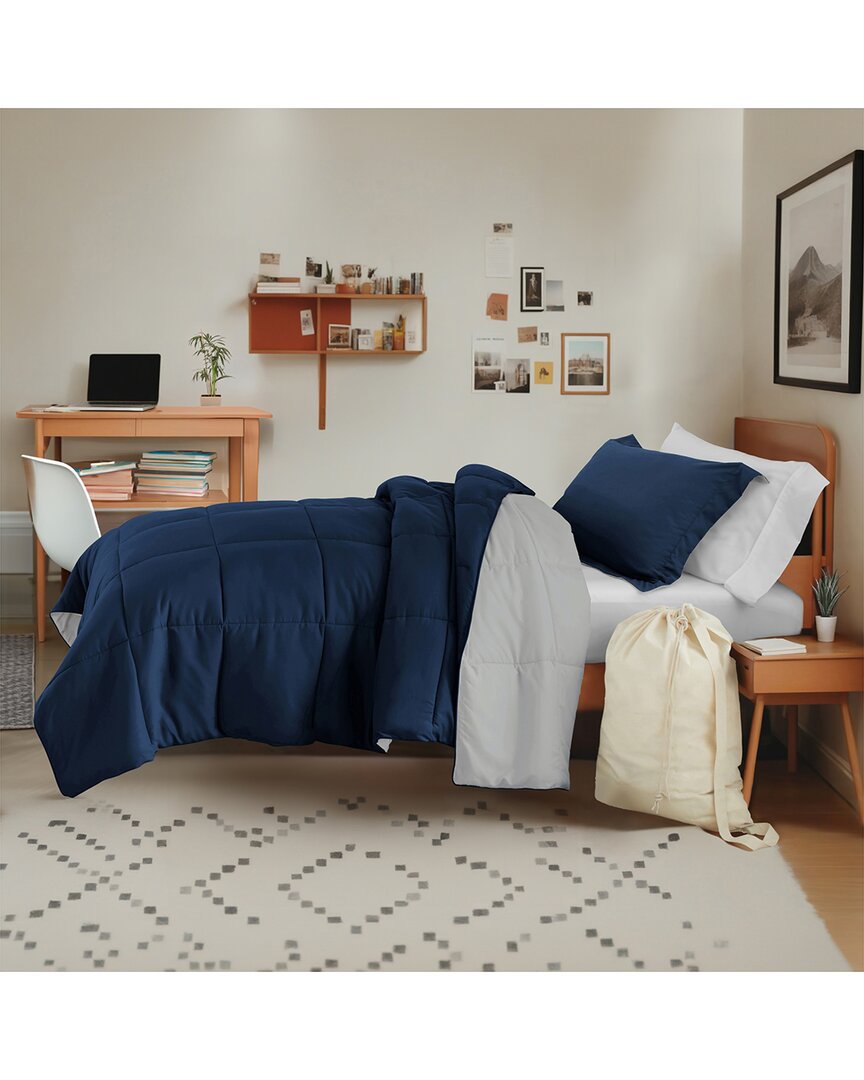 Home Collection Ultimate College Essentials Bedding Bundle In Navy