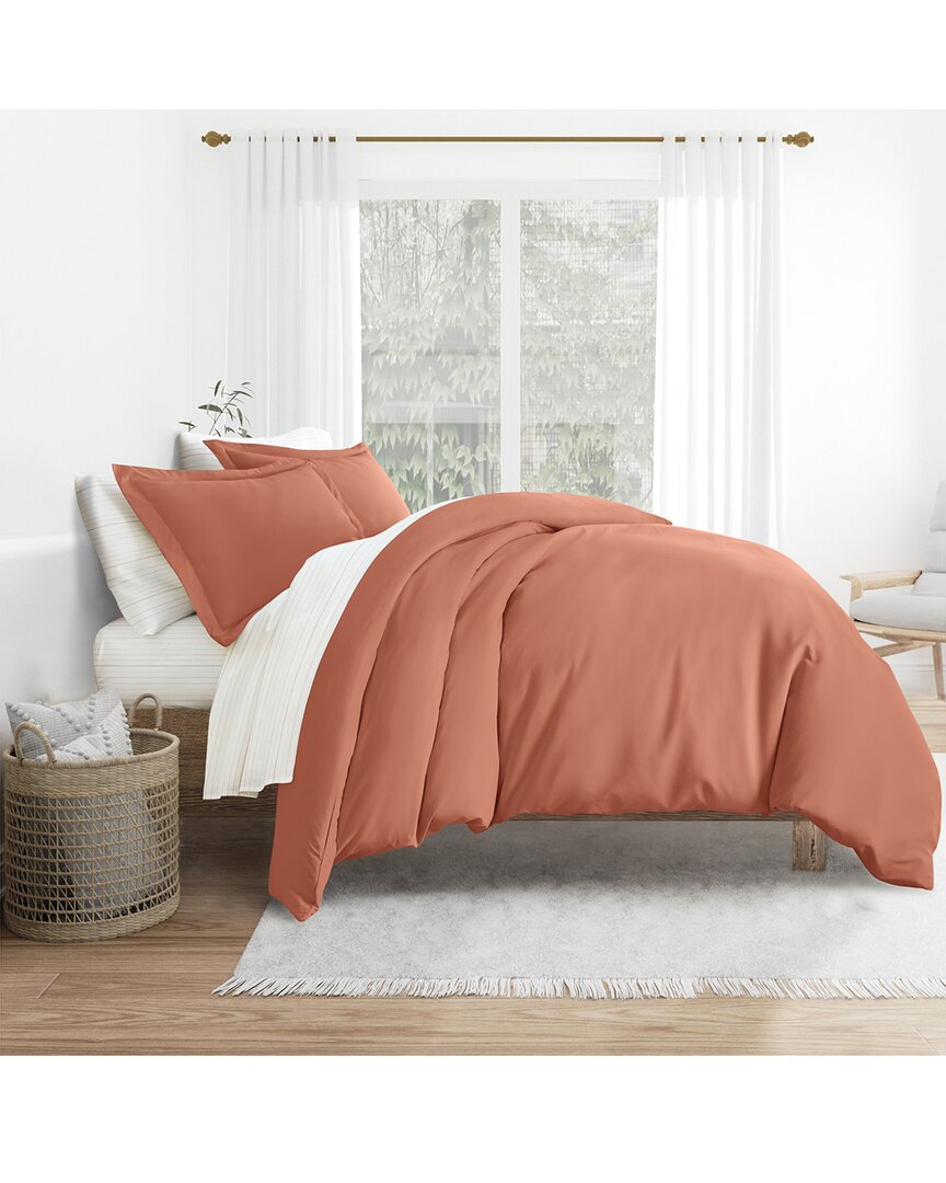 Home Collection Bedding Bundle Duvet Cover, Comforter & Sheet Set In Red