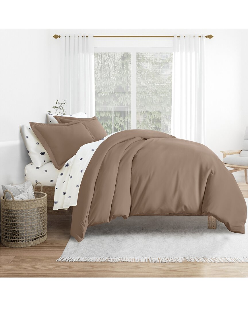Home Collection Bedding Bundle Duvet Cover, Comforter & Sheet Set In Grey