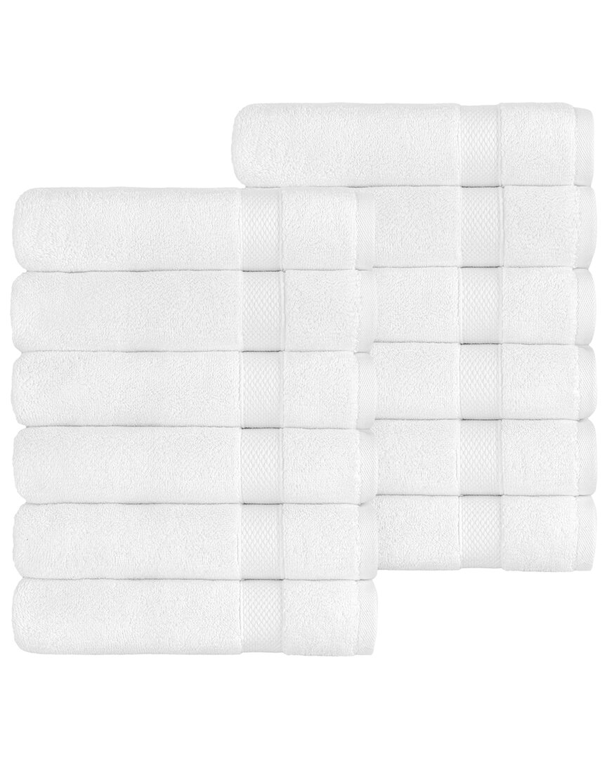 Linum Home Textiles Anovia 12pc Hand Towel Set In White