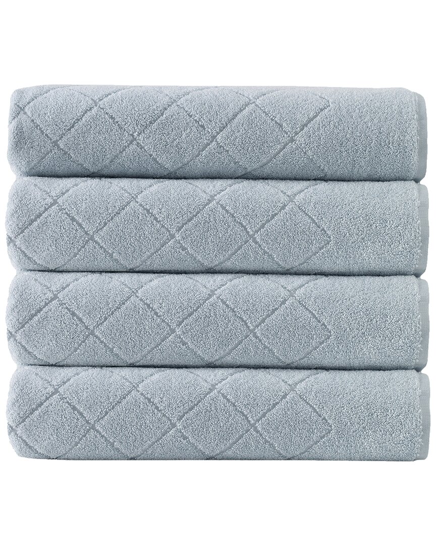Enchante Home Gracious Turkish Cotton 4pc Hand Towels In Green