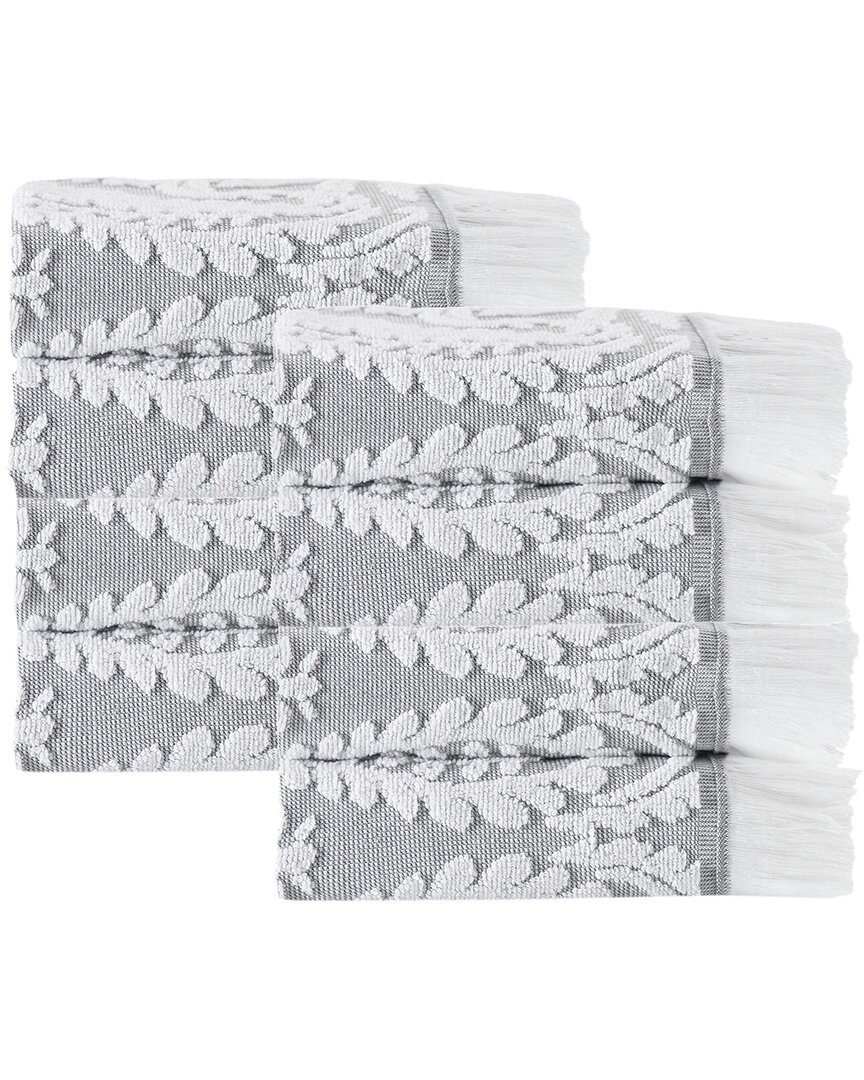 Enchante Home Laina Turkish Cotton 8pc Wash Towels In Silver