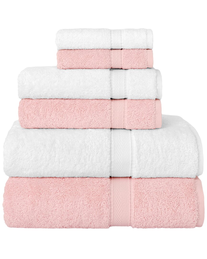 Linum Home Textiles 6pc Turkish Cotton Sinemis Terry Towel Set