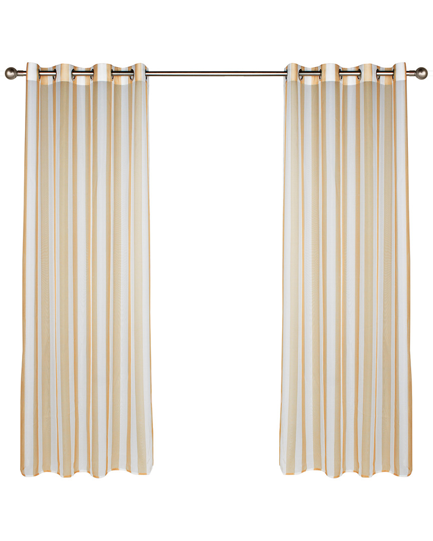 Shop Commonwealth Home Fashions Commonwealth Escape Stripe Indoor & Outdoor Grommet Single Curtain