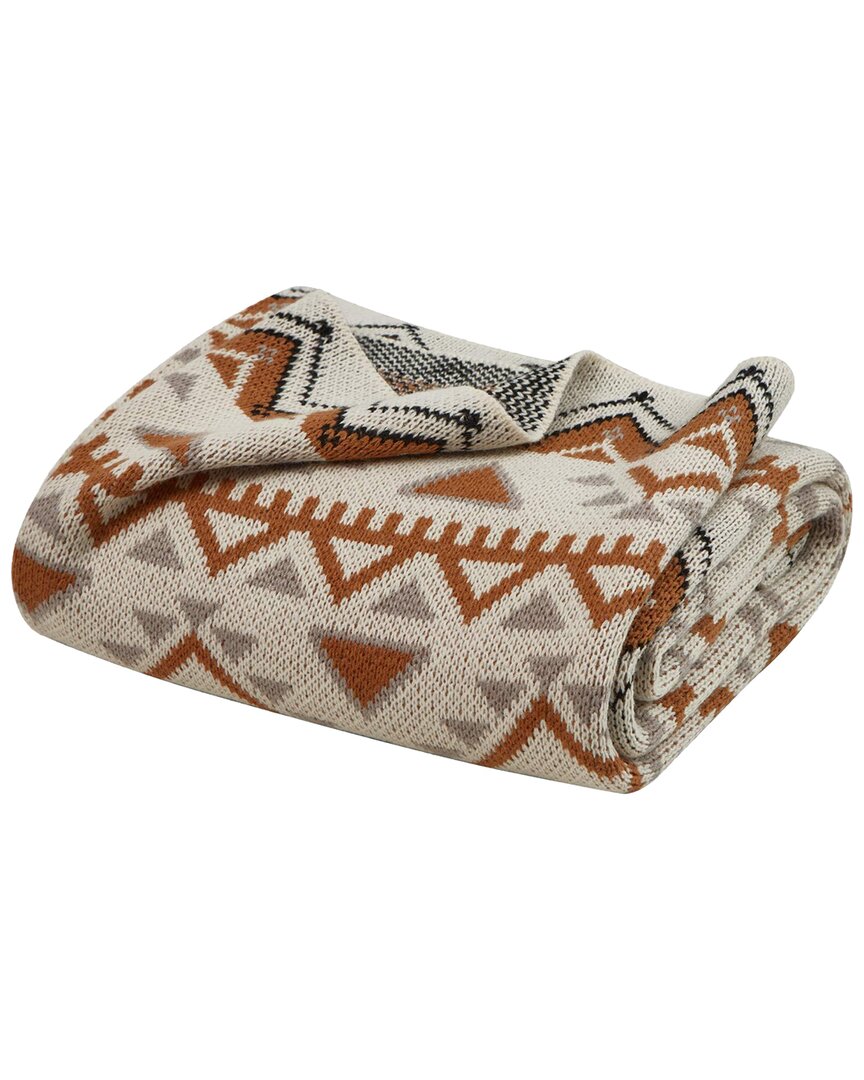 Unikome Boho Knit Throw Blanket