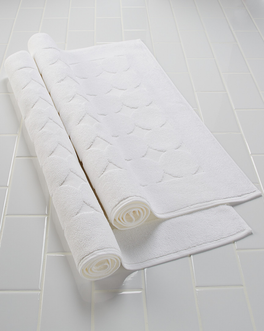 Linum Home Textiles Circle Design Set Of 2 Bath Mats In Beige