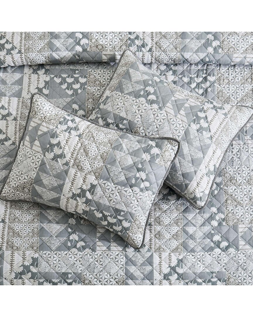 Unikome Floral & Geometric Printed Coverlet Set