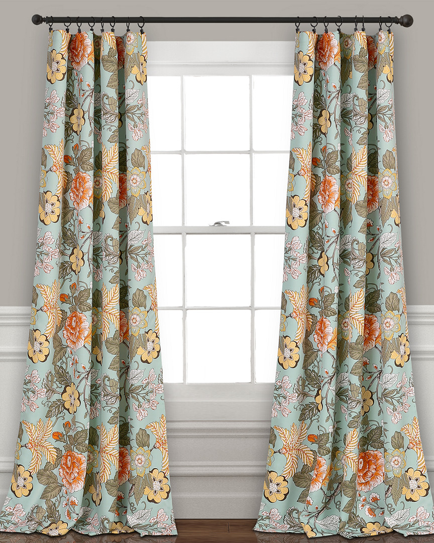 Triangle Home Sydney Room Darkening Window Curtain Panels In Multi