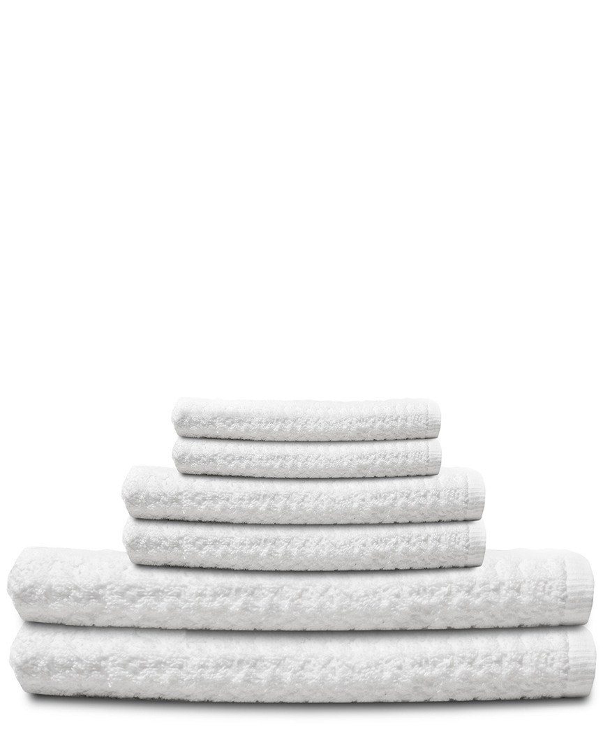 Espalma Textured 6pc Combed Bath Towel Set