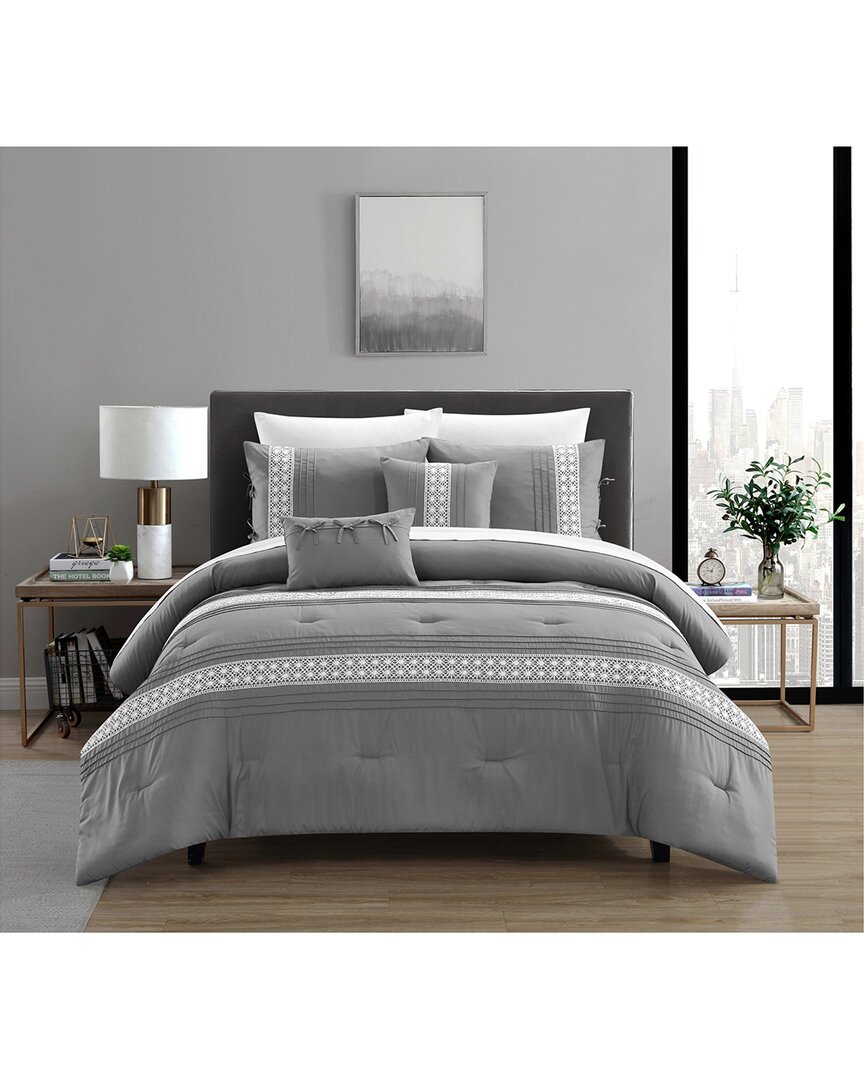 Chic Home Bryne Comforter Set In Grey