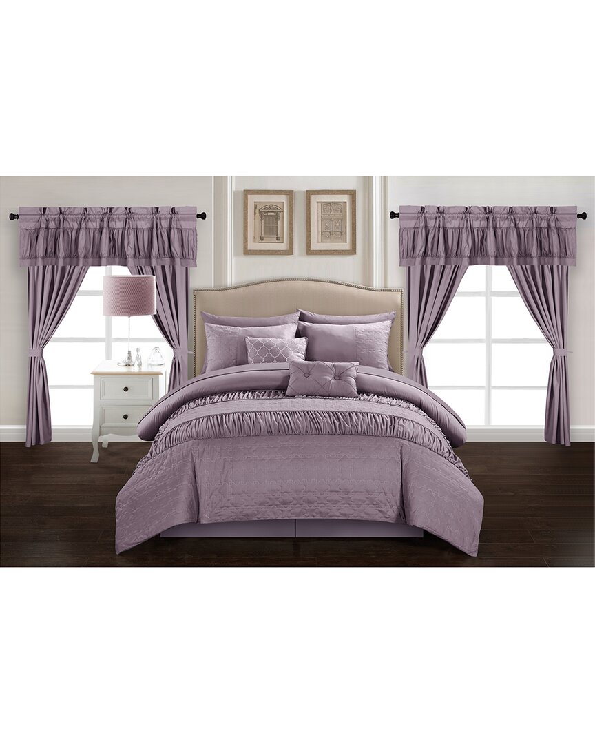 Chic Home Kea 20pc Bed In A Bag Comforter Set In Plum