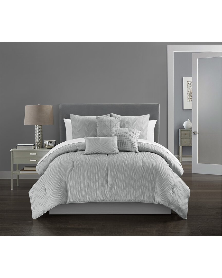 Chic Home Aveline 6pc Comforter Set In Grey