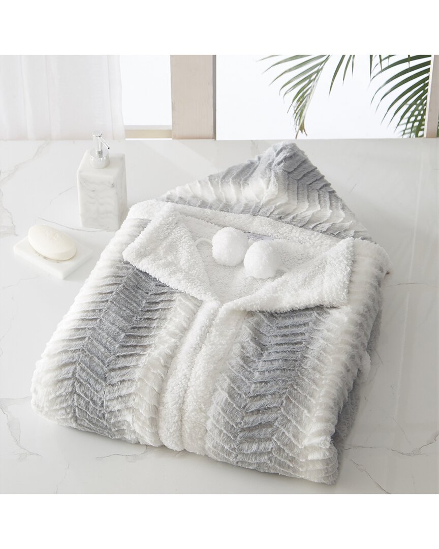 Chic Home Alessio 1pc Hooded Snuggle In Grey