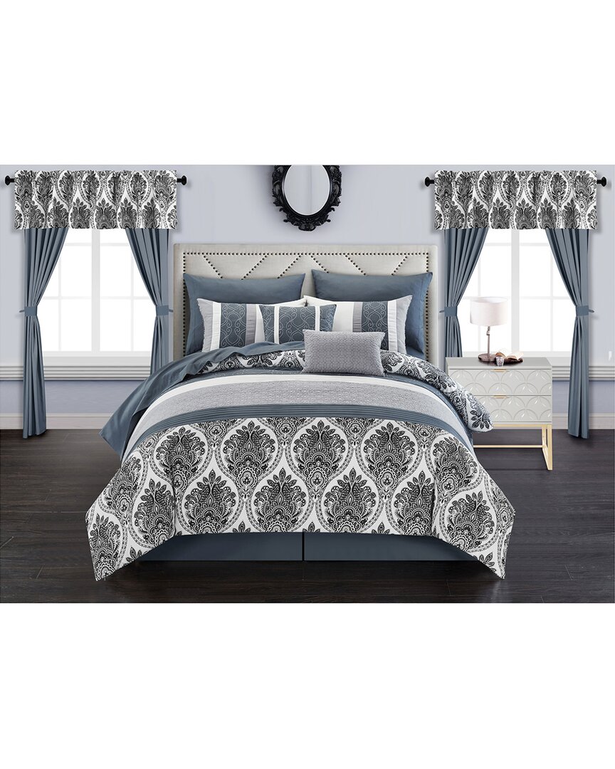 Chic Home Slade 20pc Bed In A Bag Comforter Set In Grey