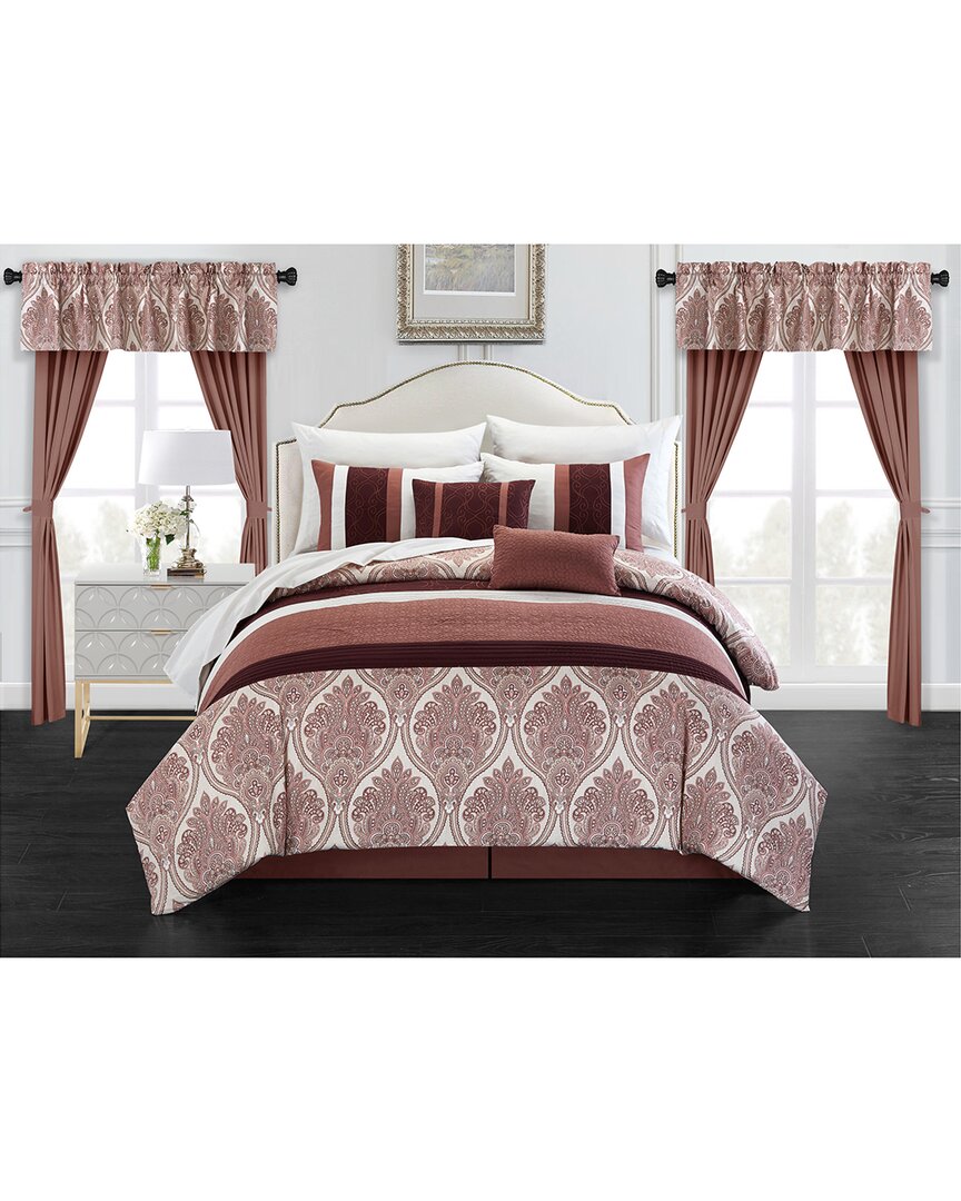 Chic Home Slade 20pc Bed In A Bag Comforter Set In Brick
