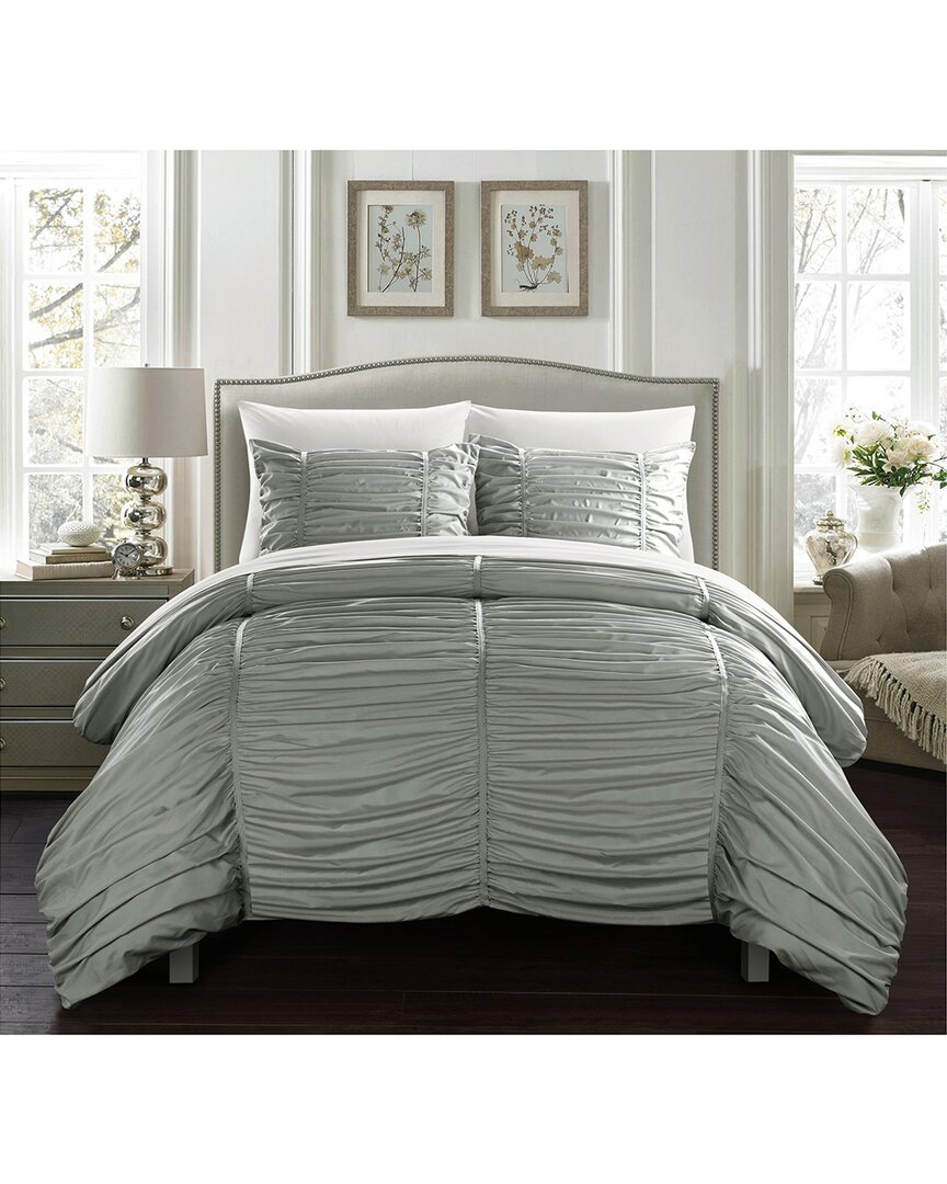 Chic Home Kleia Comforter Set In Grey