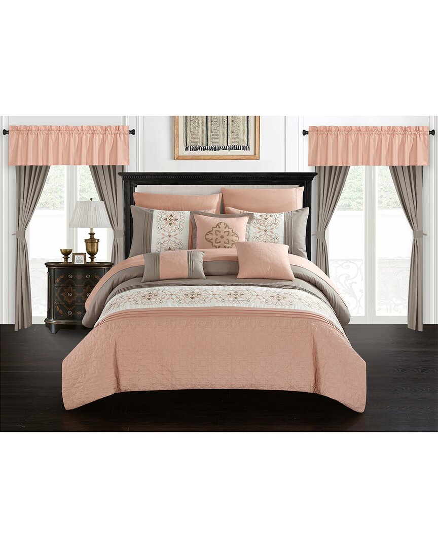 Chic Home Jurgen 20pc Bed In A Bag Comforter Set In Coral