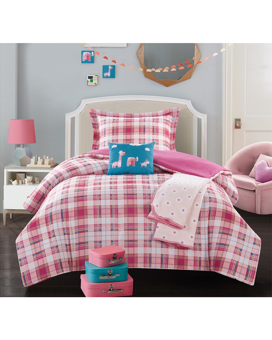 Chic Home Jetta Comforter Set In Pink