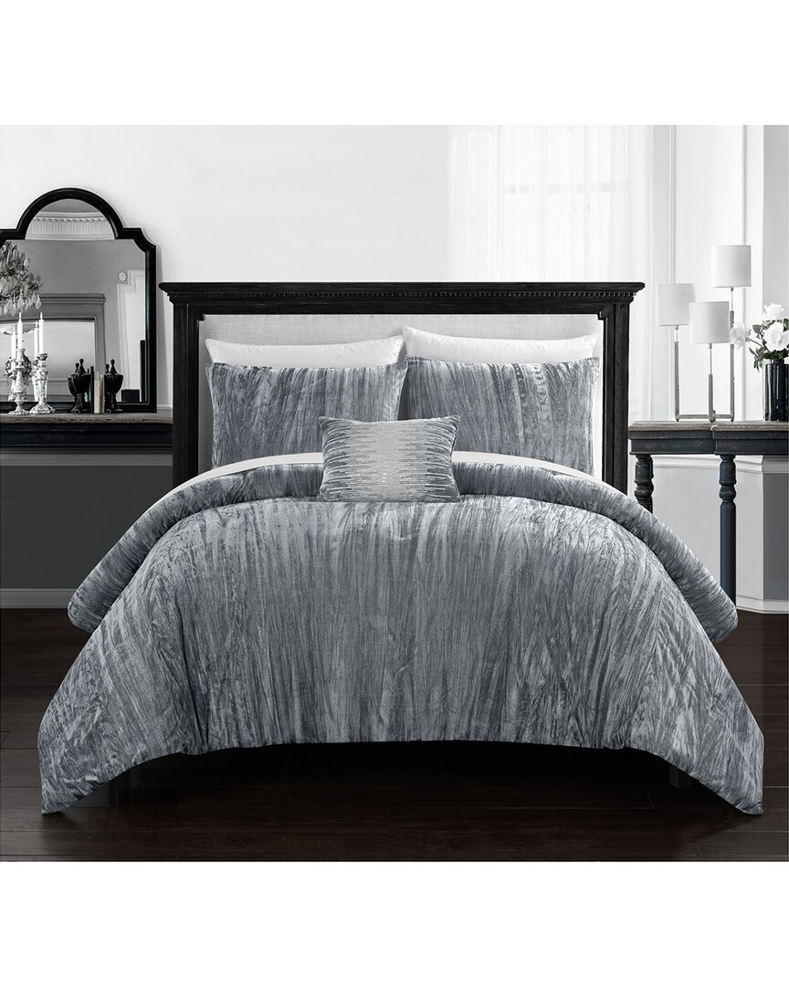 Chic Home Merieta Comforter Set In Grey