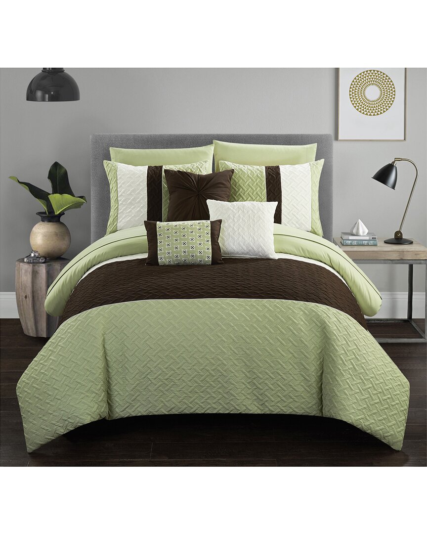 Chic Home Shai Bed In A Bag Comforter Set In Green