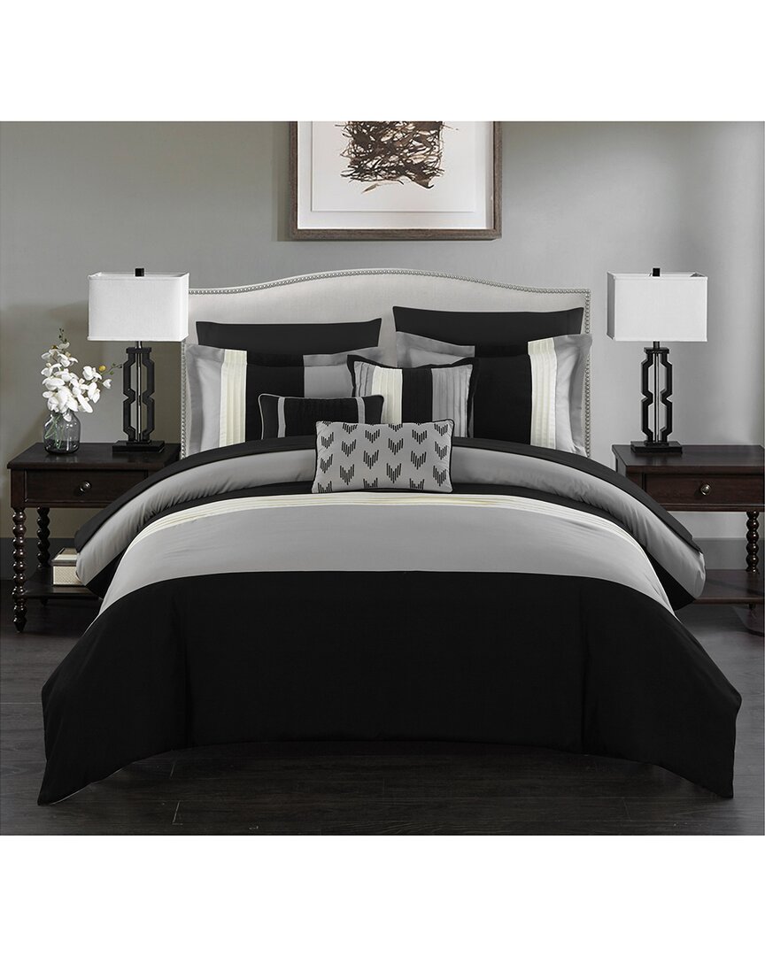 Chic Home Rashi Bed In A Bag Comforter Set In Black