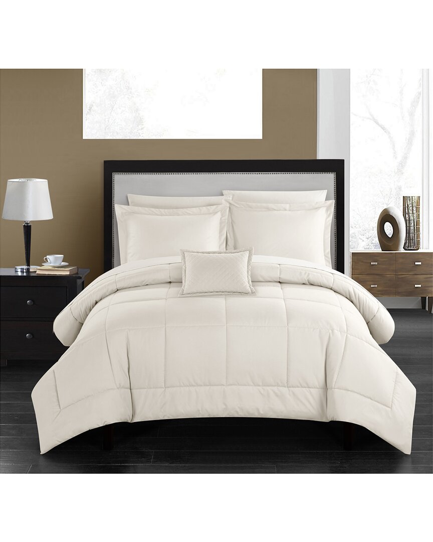 Chic Home Joshuah Bed In A Bag Comforter Set In Beige