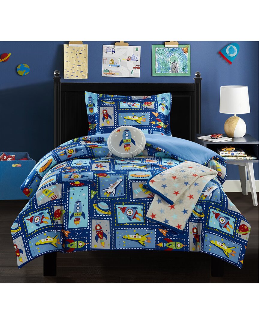 Chic Home Missile Comforter Set In Blue
