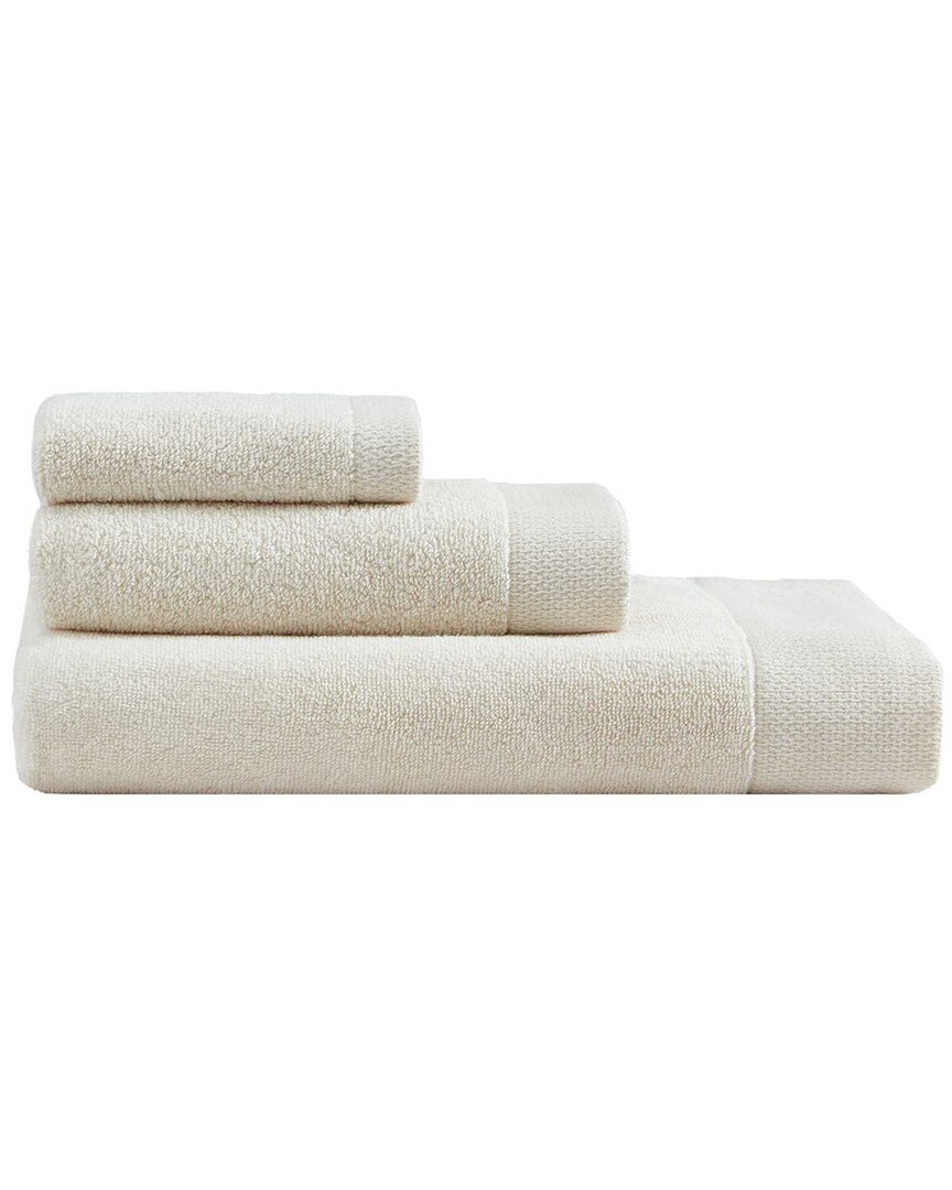 Calvin Klein Entwine Solid Cotton Terry 3pc Towel Set