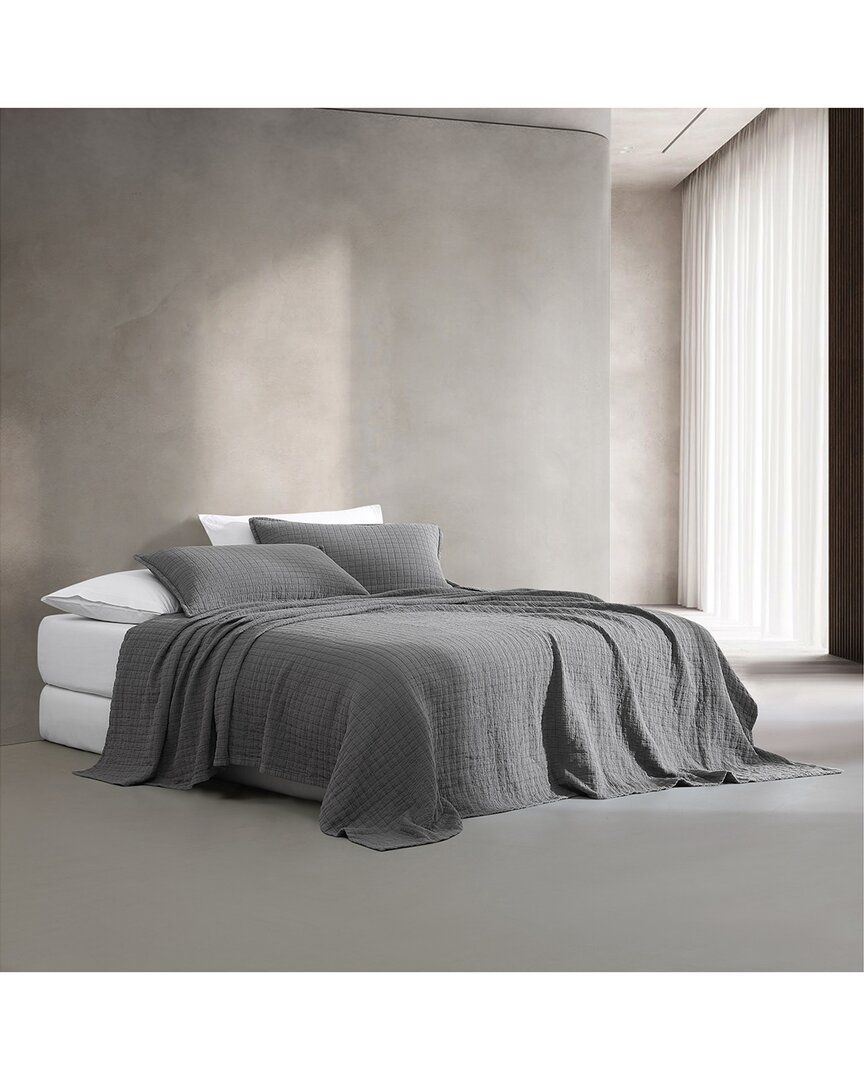 Calvin Klein Essential Garment Washed Cotton Jacquard Coverlet