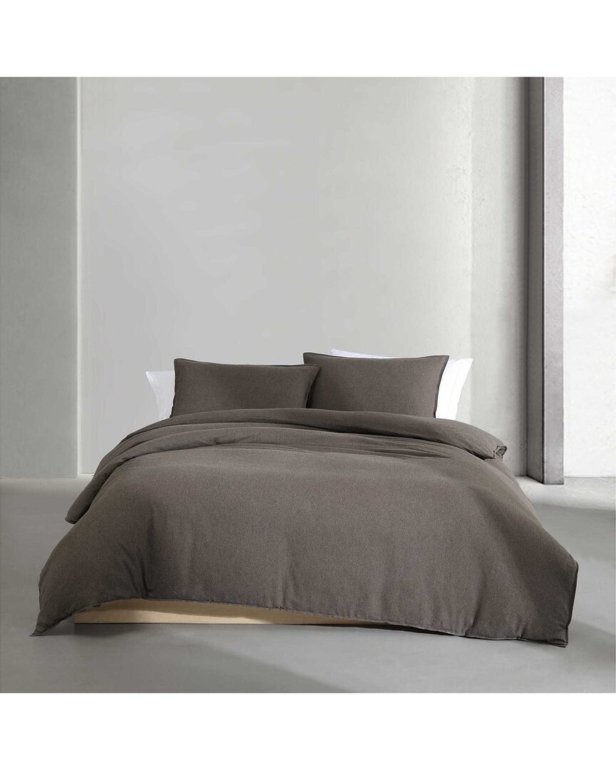 Calvin Klein Melange Flannel Cotton Duvet Cover Set