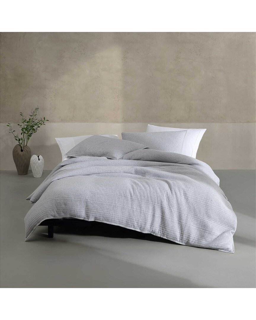 CALVIN KLEIN CALVIN KLEIN MODERN COTTON MELANGE MATELASSE DUVET COVER SET
