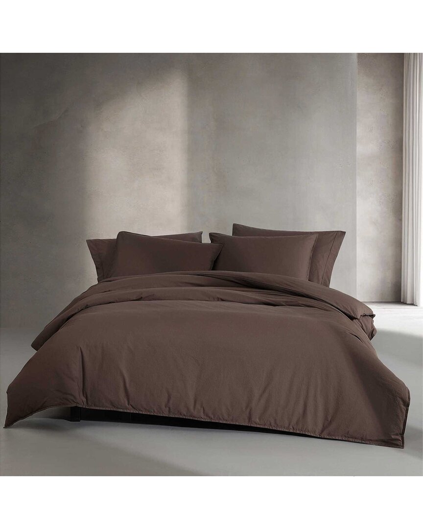 Calvin Klein 200 Thread Count Washed Percale Cotton Comforter Set