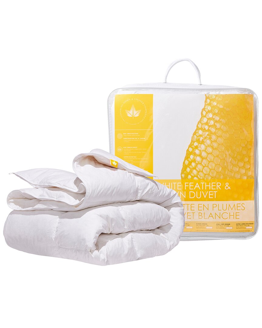 Shop Canadian Down & Feather Company White Feather & Down Duvet Regular Weight